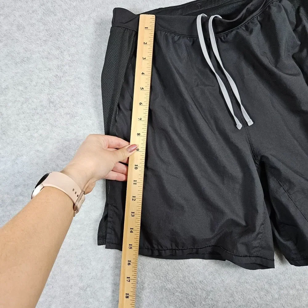 The North Face Men's Black Flash Dry Flight Series Drawstring Active Shorts Sz S
